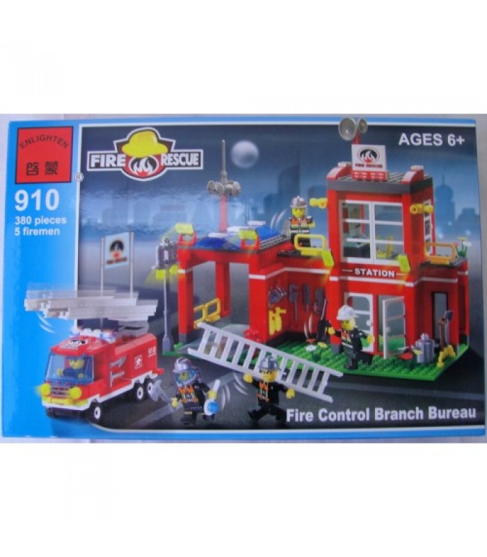 Конструктор Brick 910 Пожарная охрана (380 деталей)
