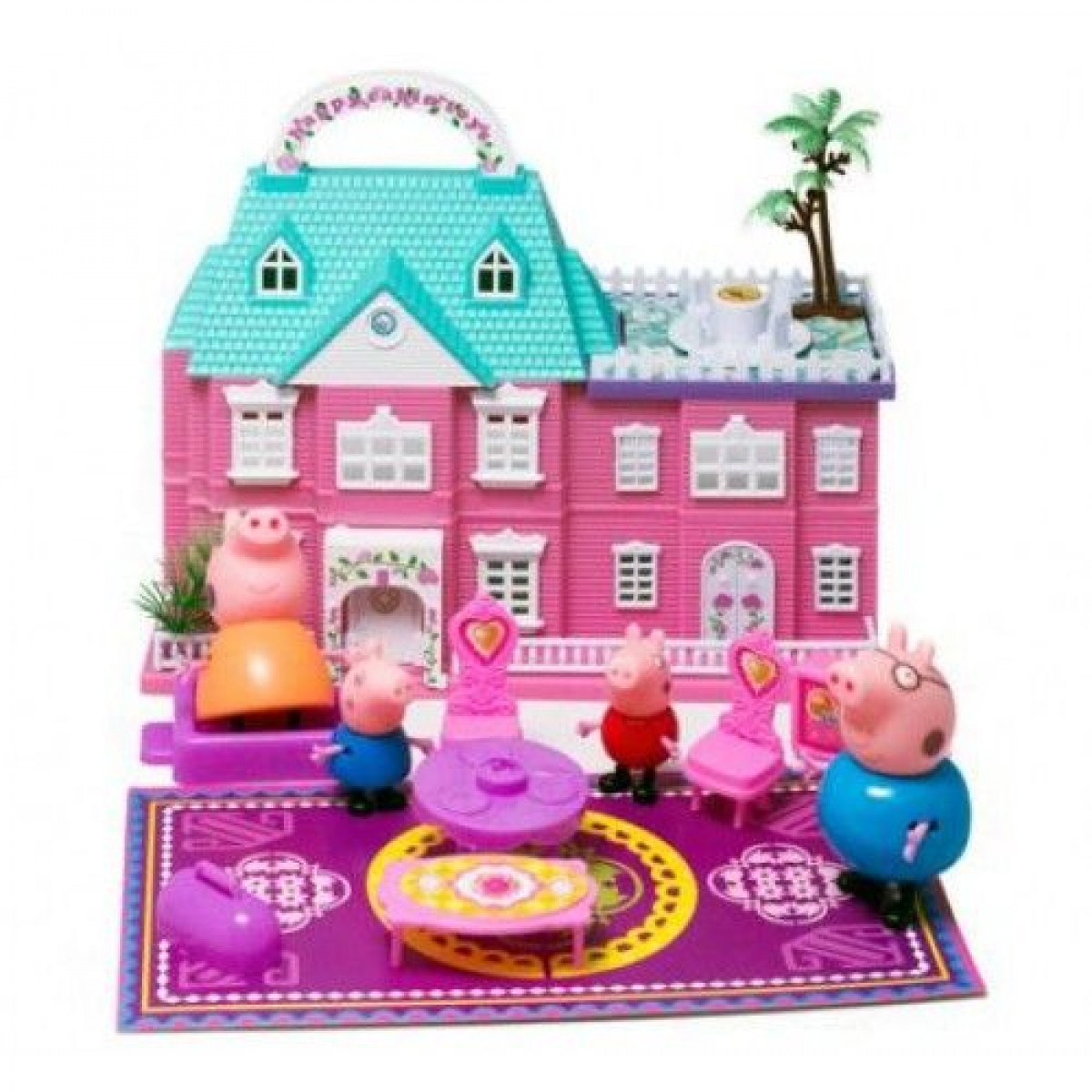 Дом свинки пеппы и ее семьи. Игровой набор домик Пеппы 15553. Свинка Пеппа дом. Дом свинки Пэппы с её семьёй. Свинка Пеппа домик и семья.