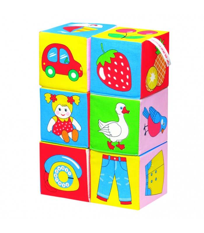 Кубики Мякиши 001 - предметы