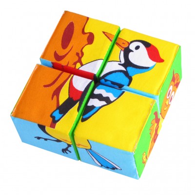 Кубики Собери картинку - птицы