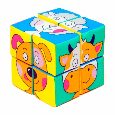 Кубики Собери картинку - зверята