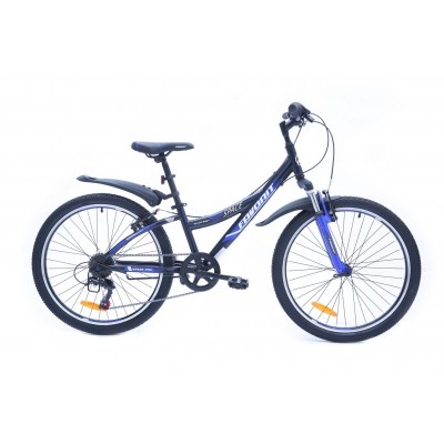 Велосипед Favorit Space 24 V (черный/синий, 2019)